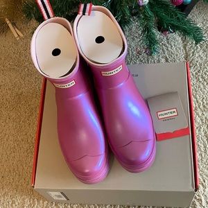 Hunter Original Play Short Boot- Pink- Size 11 Tag & Box-New!